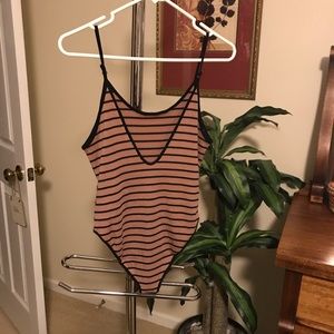 NWOT Low back ribbed body suit